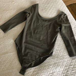 Sage green bodysuit from Express